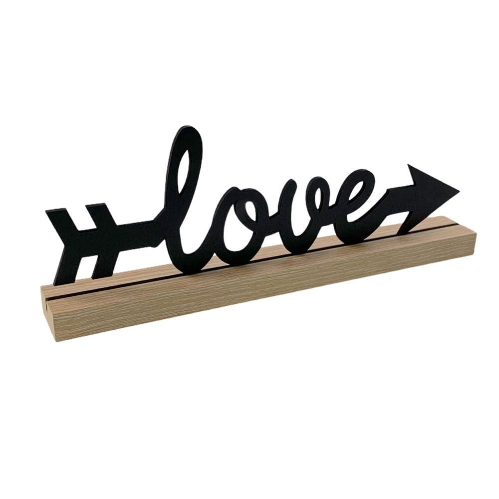 Enfeite De Mesa Palavra Love Letreiro P/ Decoração Quarto Sala Rack Painel
