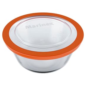 Tigela Redonda Com Tampa Plástica Marinex 2,4 Litros