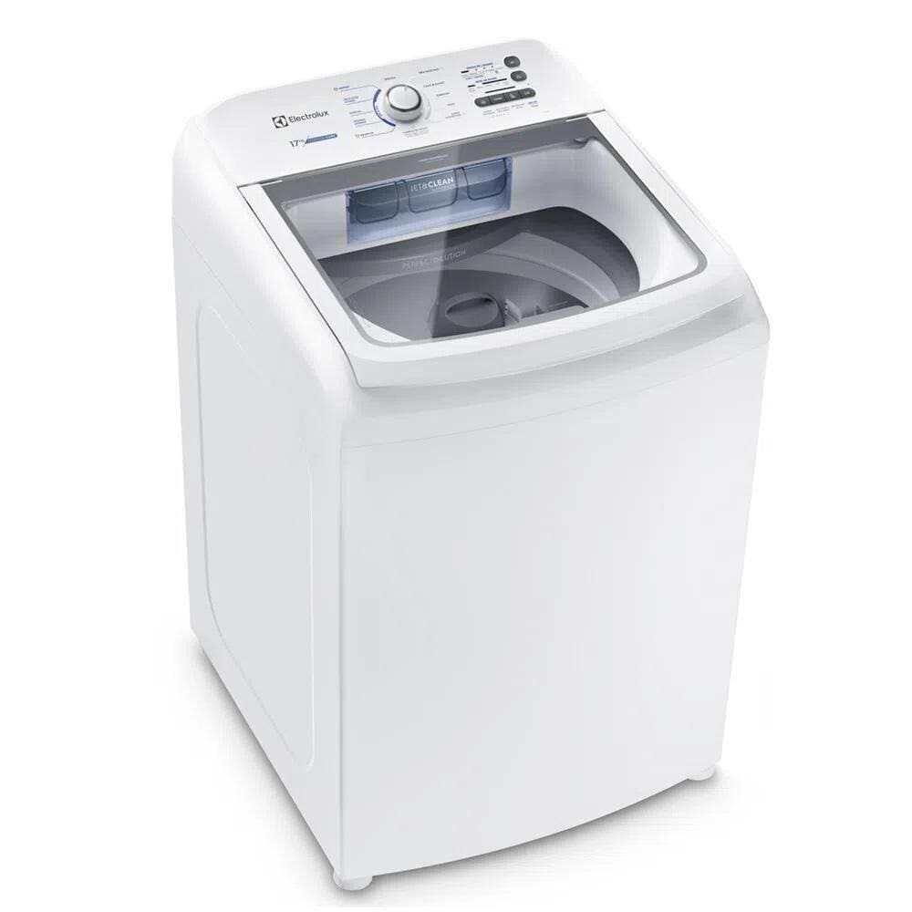 Máquina de Lavar Electrolux 17Kg Branca Essential Care com Cesto Inox LED17