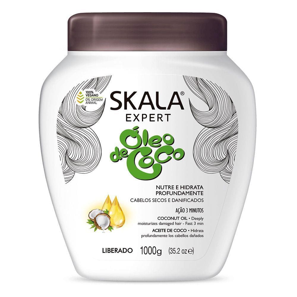 Creme Skala Óleo de Coco Tratamento Condicionador 1000g