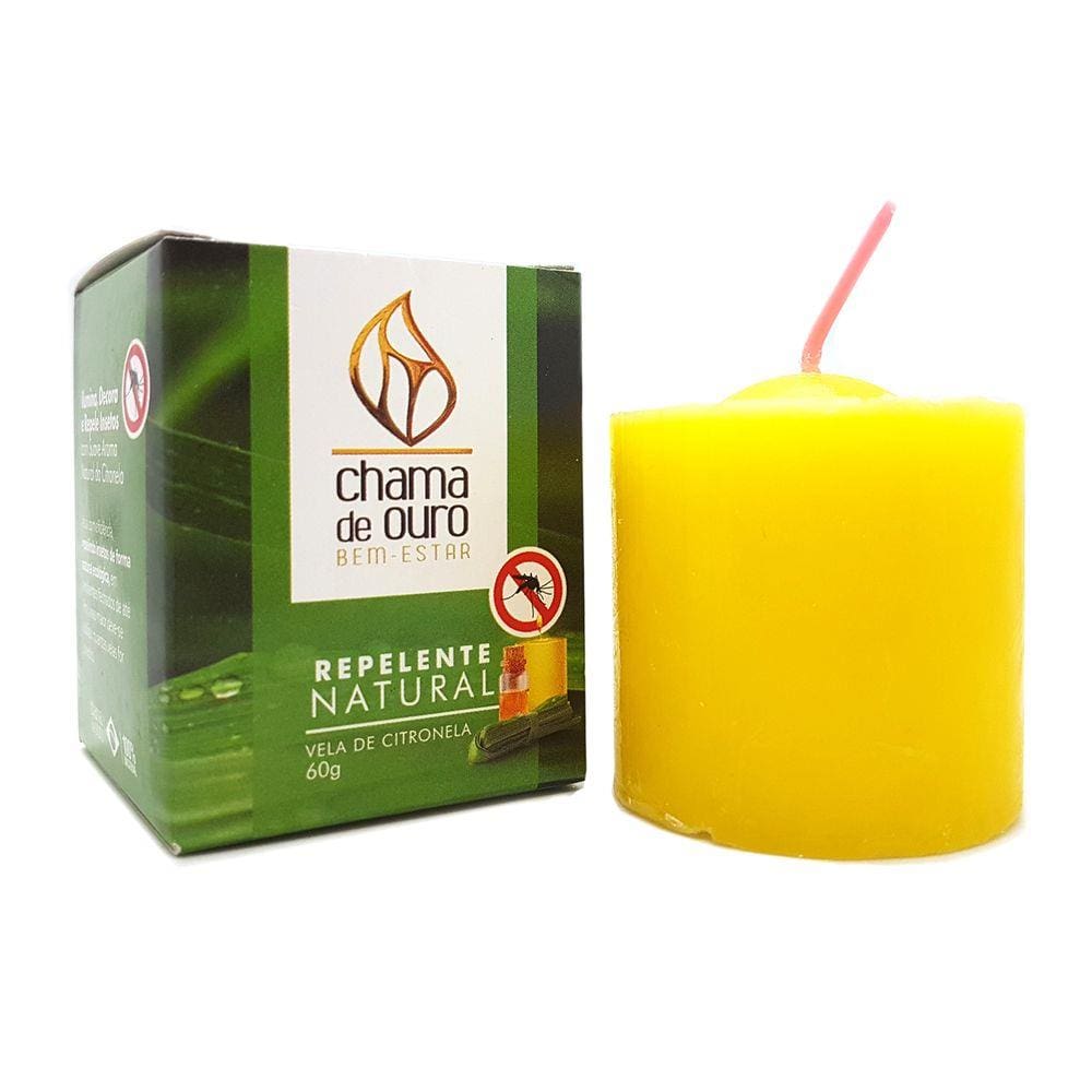 Vela Aromática Perfumada Decorativa Repelente Citronela 60g