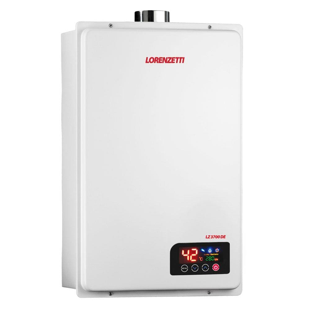 Aquecedor de Água a Gás Lorenzetti LZ 3700DE GLP 37 Litros Bivolt