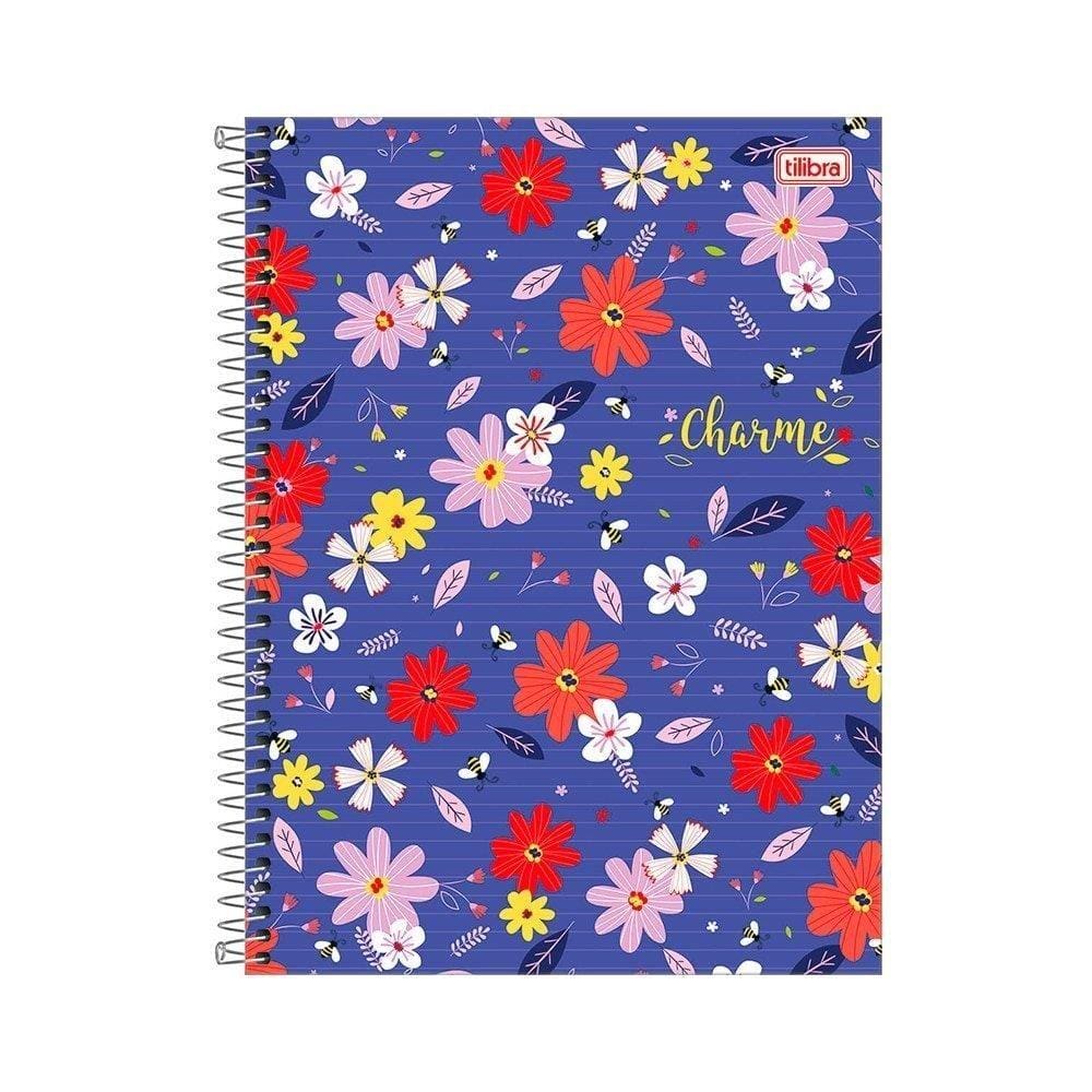 Caderno Espiral Tilibra Universitário Capa Dura 16m Happy  256 Folhas ¿ Embalagem com 2 Unidades