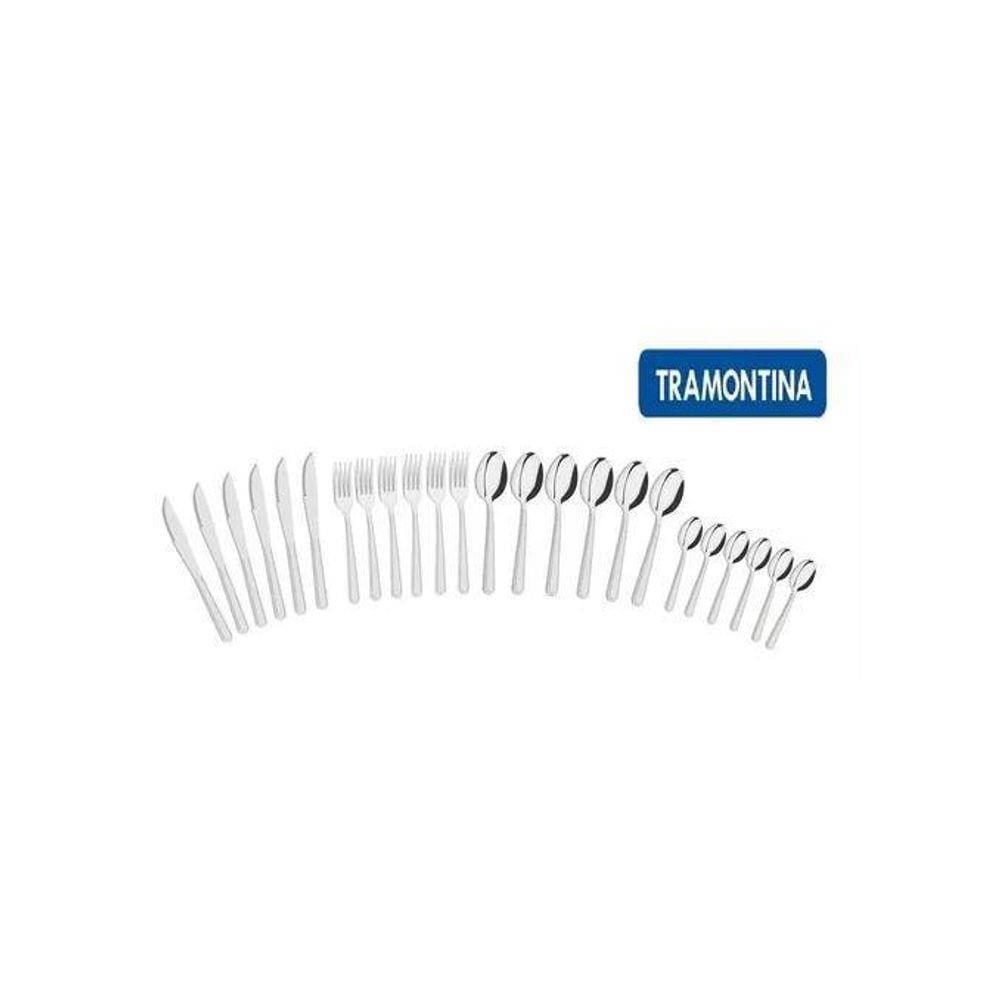 Jogo De Talheres Faqueiro Inox 24 Peças Búzios Tramontina