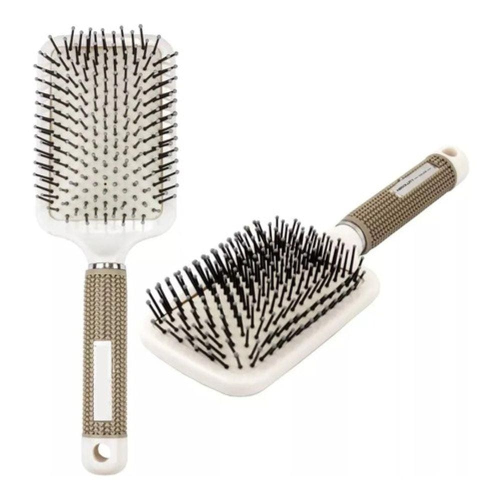 Escova Raquete Almofadada Para Pentear O Cabelo Profissional