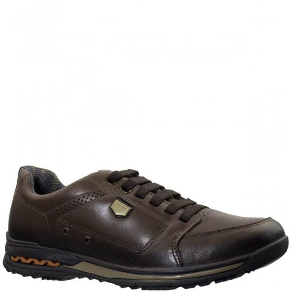Sapatenis Pegada 114854 Couro Cravo