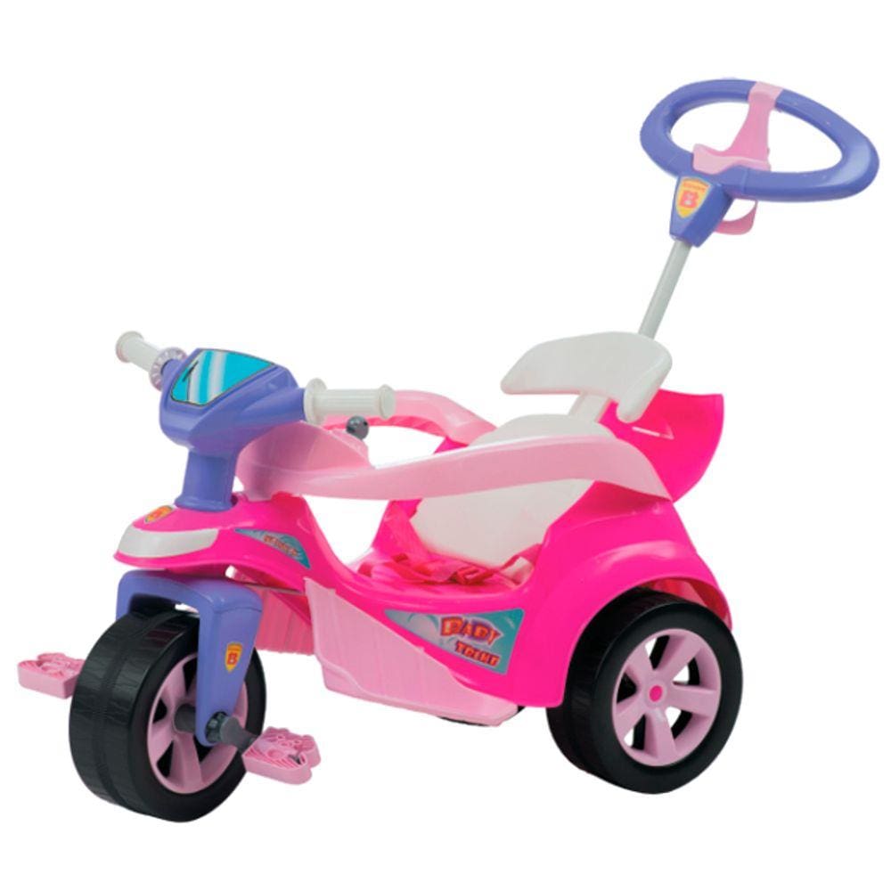 Triciclo Infantil Carrinho De Passeio Velotrol Criança Menina Menino  Empurrador Motoca