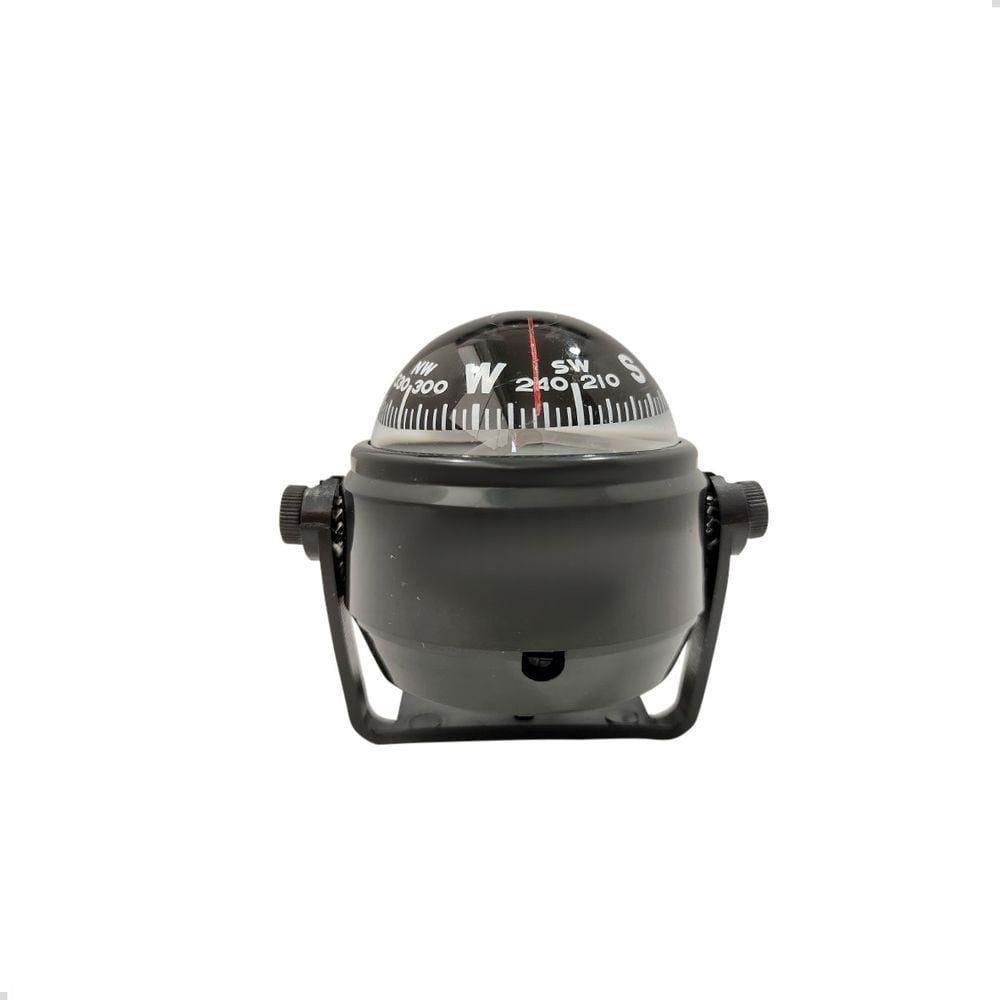 Bússola Náutica Sobrepor Preta Pvc Led 86x62x74mm Cód 378