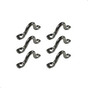 Alça Porta Defensa Inox 5mm Barco Defensa Kit C/6