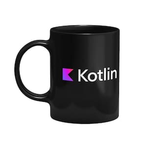 Caneca Dev Kotlin - Preta