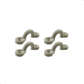 Alça Plástica Porta Defensa Branca 5mm Barco Defensa Kit C/4