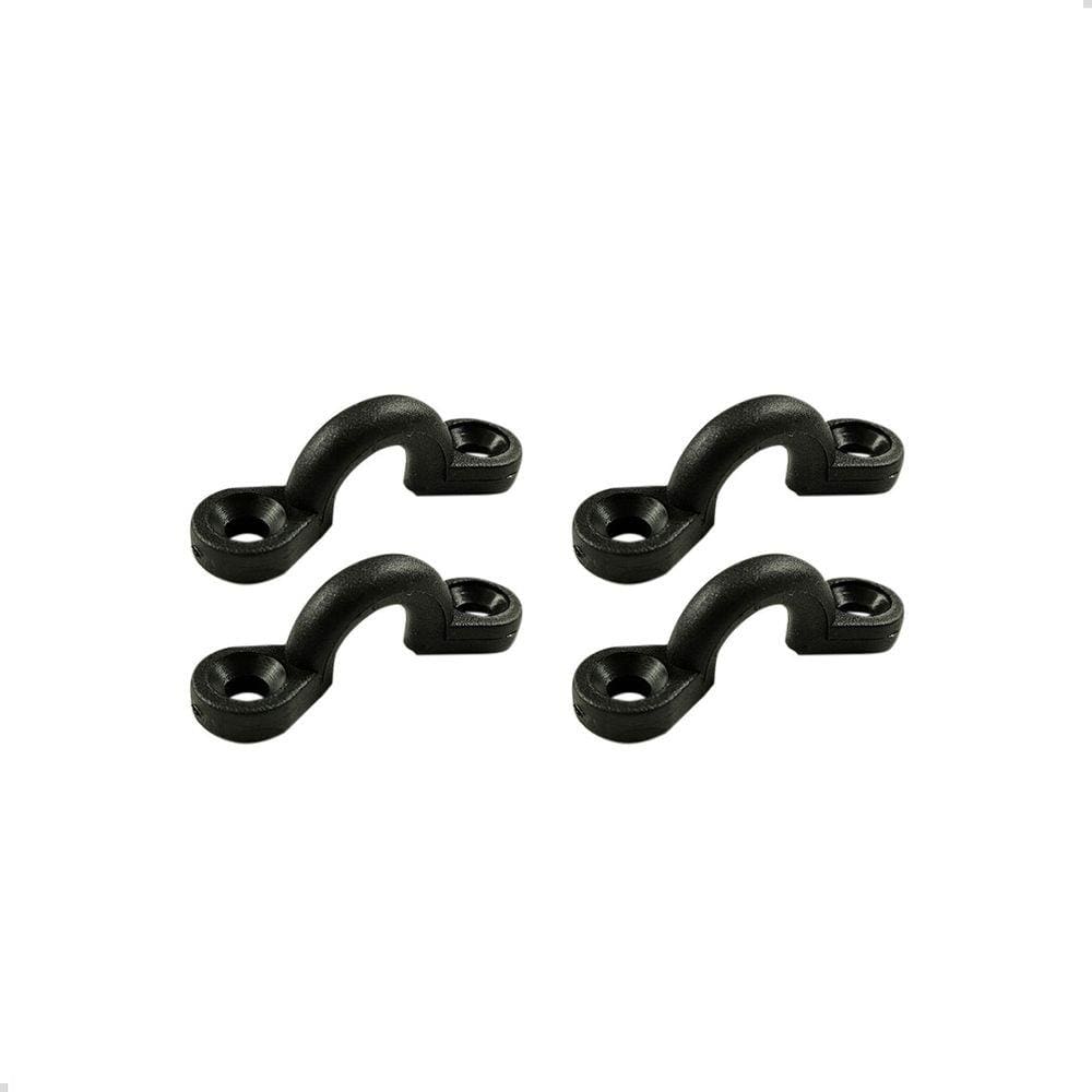 Alça Plástica Porta Defensa Preta 5mm Barco Defensa Kit C/4