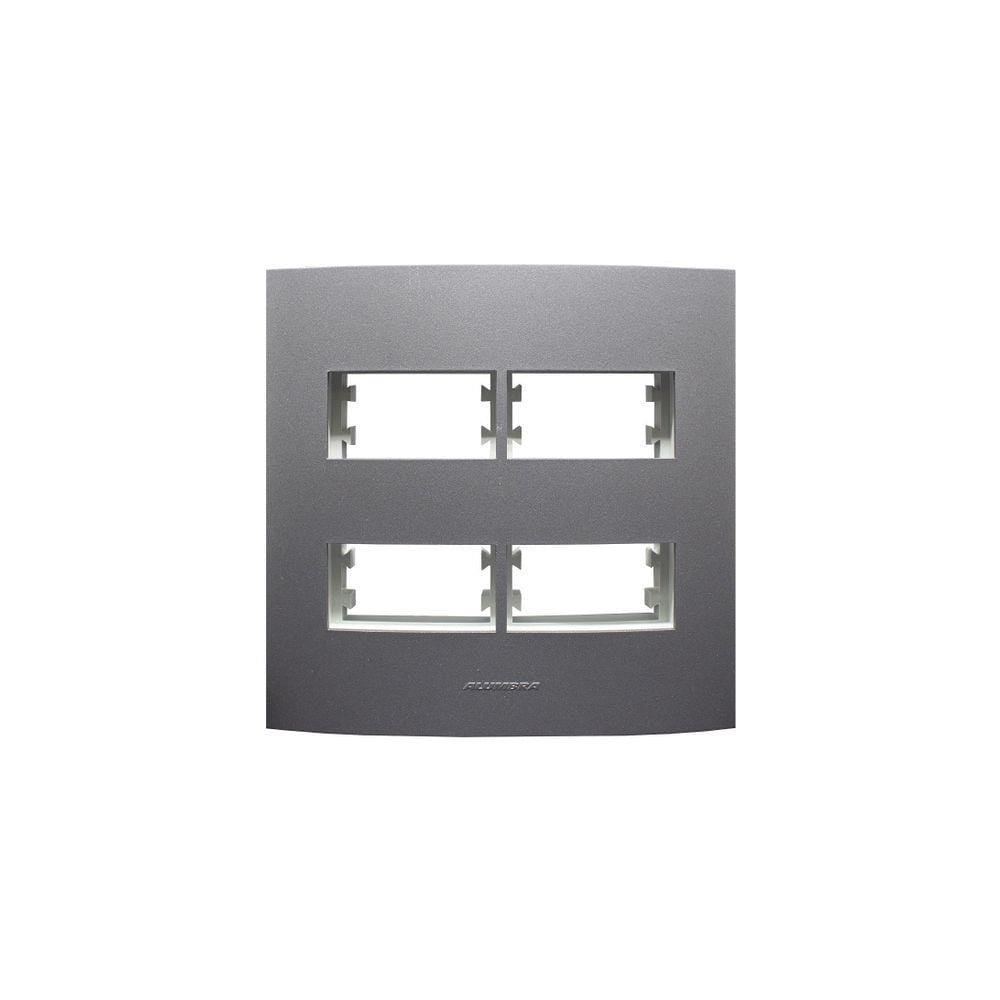 Placa 4X4 4 Módulos Inova Pro Class Grafite 85481 Alumbra