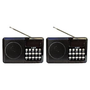 Rádio Portátil Digital Wireless Usb Antena Bluetooth Preto