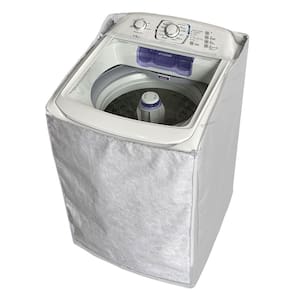 Capa Maquina Lavar Electrolux 11 12 13 15 16 17 Kg Ziper Painel Transparente Branca