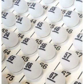 Bolinhas De Ping Pong Numeradas Para Sorteio - 01 a 75