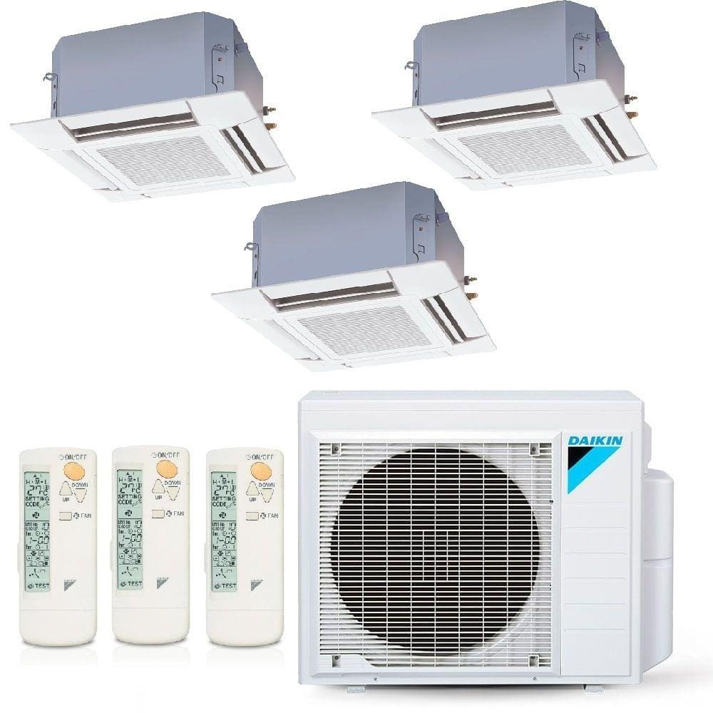 Ar-Condicionado Multi Split Inverter Daikin 23.000 BTUs (2x Evap K7 4 Vias 9.000 + 1x Evap K7 4 Vias 18.000) Quente/Frio 220V