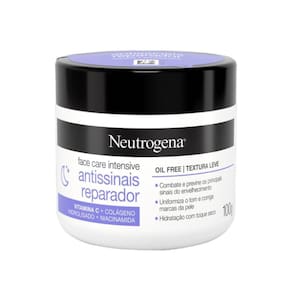Creme Facial Antissinais Reparador Noturno Vitamina C Face Care Intensive Neutrogena 100G