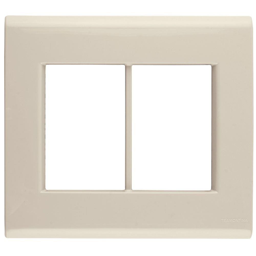 Placa 6 Postos 4x4 Tramontina Liz Bege Tramontina