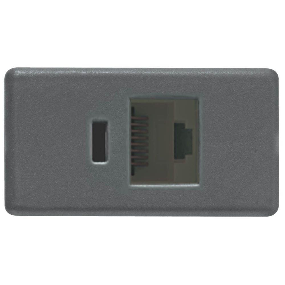 Módulo para Tomada para Transmissão de Dados RJ45 cat. 6E Tramontina IzyFlat Grafite Tramontina