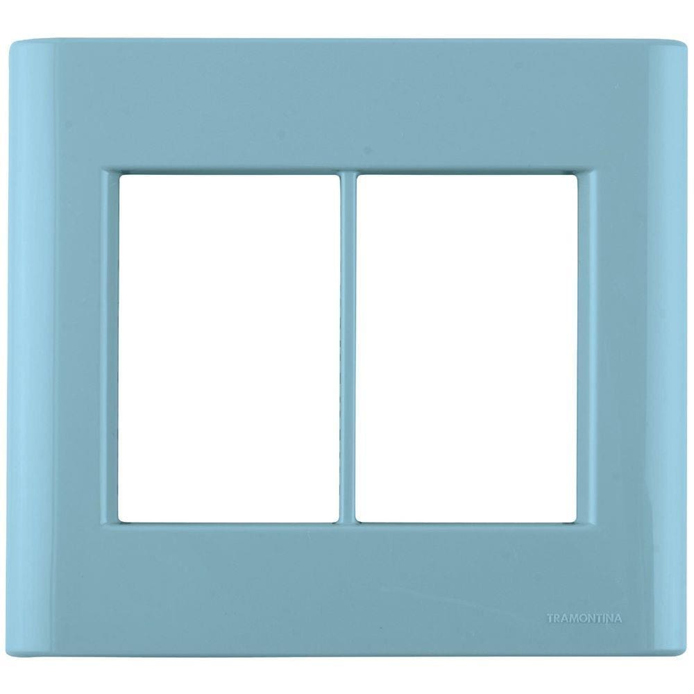 Placa 6 Postos 4x4 Tramontina Giz Azul Jeans Tramontina