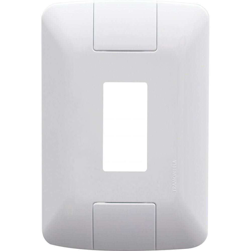 Placa 1 Posto Vertical 4x2 Tramontina Aria Branca Tramontina