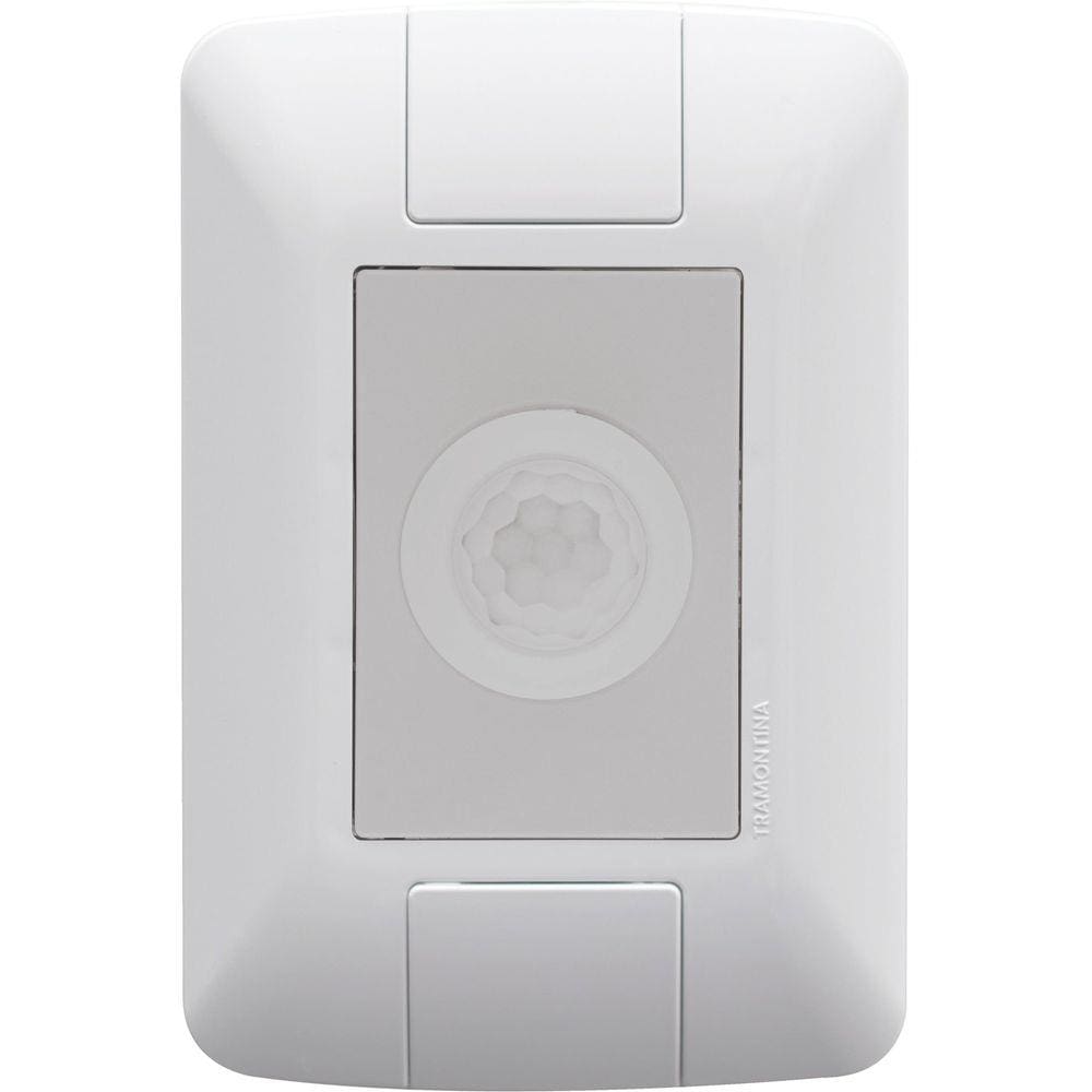 Conjunto 4x2 Detector de Presença Bivolt Tramontina Aria com Fotocélula Branco Tramontina