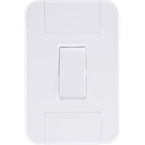 Conjunto 4x2 com 1 Interruptor Bipolar Simples 10 A 250 V Tramontina Tablet Branco Tramontina