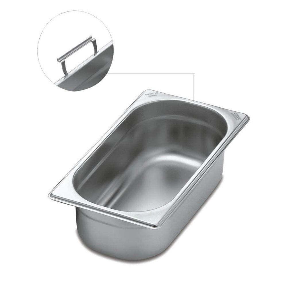 Cuba Gastronômica Tramontina 1/3 em Aço Inox com Alças Móveis Profundidade 200 mm - Aço 304 Tramontina