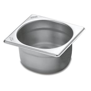 Cuba Gastronômica Tramontina 1/6 em Aço Inox sem Alças Profundidade 200 mm - Inox 304 Tramontina