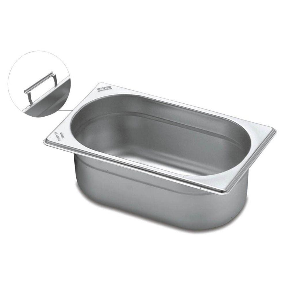 Cuba Gastronômica Tramontina 1/4 em Aço Inox com Alças Móveis Profundidade 200 mm - Aço 304 Tramontina