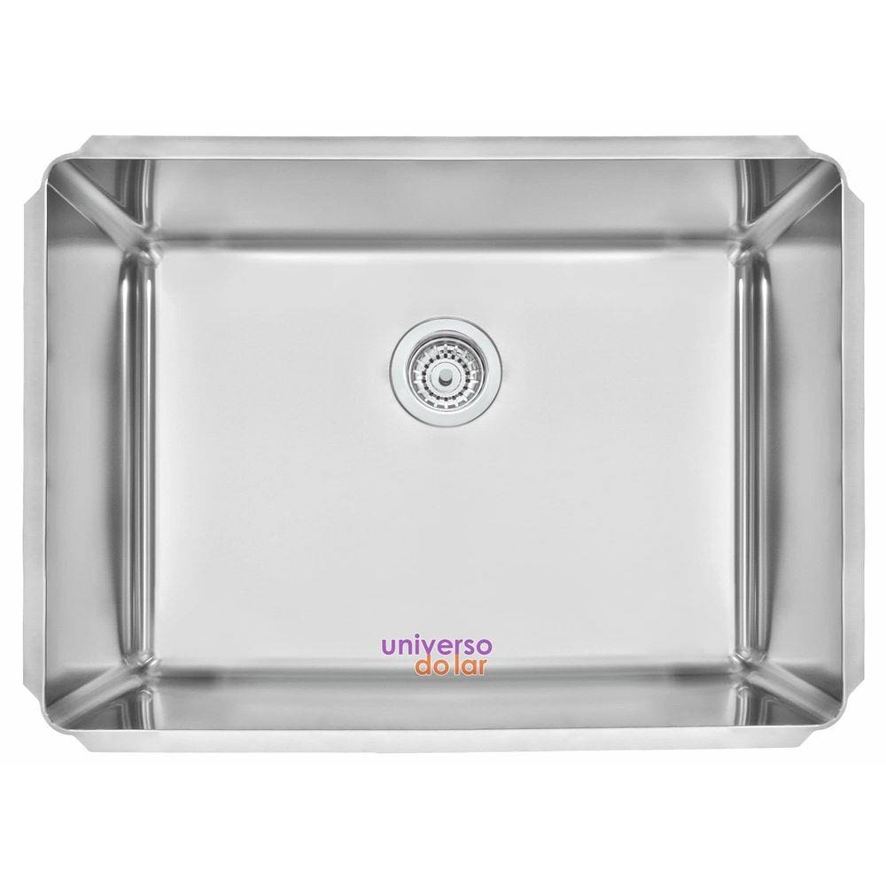 Cuba Profissional de embutir Tramontina Dritta Pro em Aço Inox com Acabamento Scotch Brite 70x50 cm Aço Inox