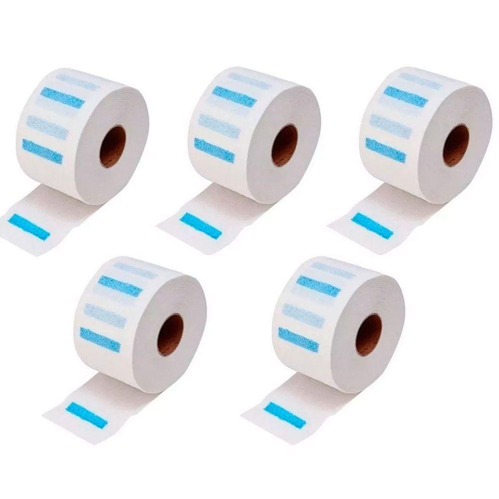 Kit 5 Rolos de Gola Higiênica Rolo 100 Unidades