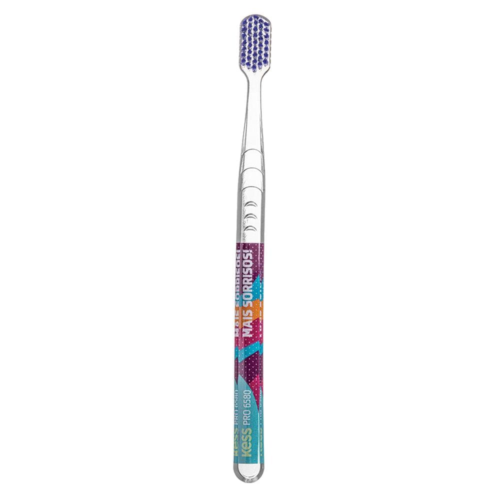 Escova de Dente Kess Pro Clear Extra Macia Transparente