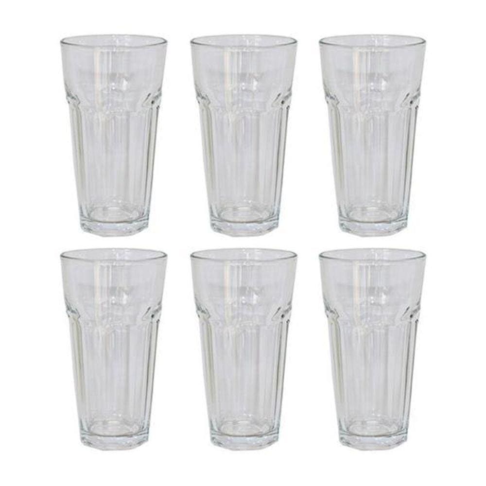 Conjunto De Copo Monza 6 Peças 380Ml Vidro Reforçado