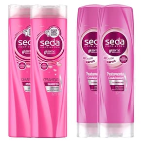 Kit 2 Shampoos + 2 Condicionador Seda Cocriações Ceramidas 325ml