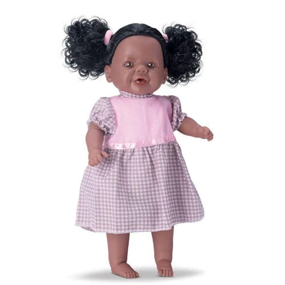 Boneca Dina Faz Xixi - Bambola -  NEGRA