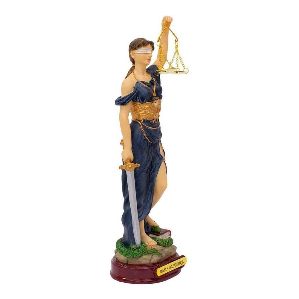 Dama Da Justiça 23Cm - Enfeite Resina Advogado Juiz