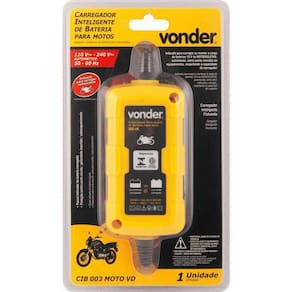 Carregador Inteligente De Bateria 127 V Moto Cib 003 Vonder
