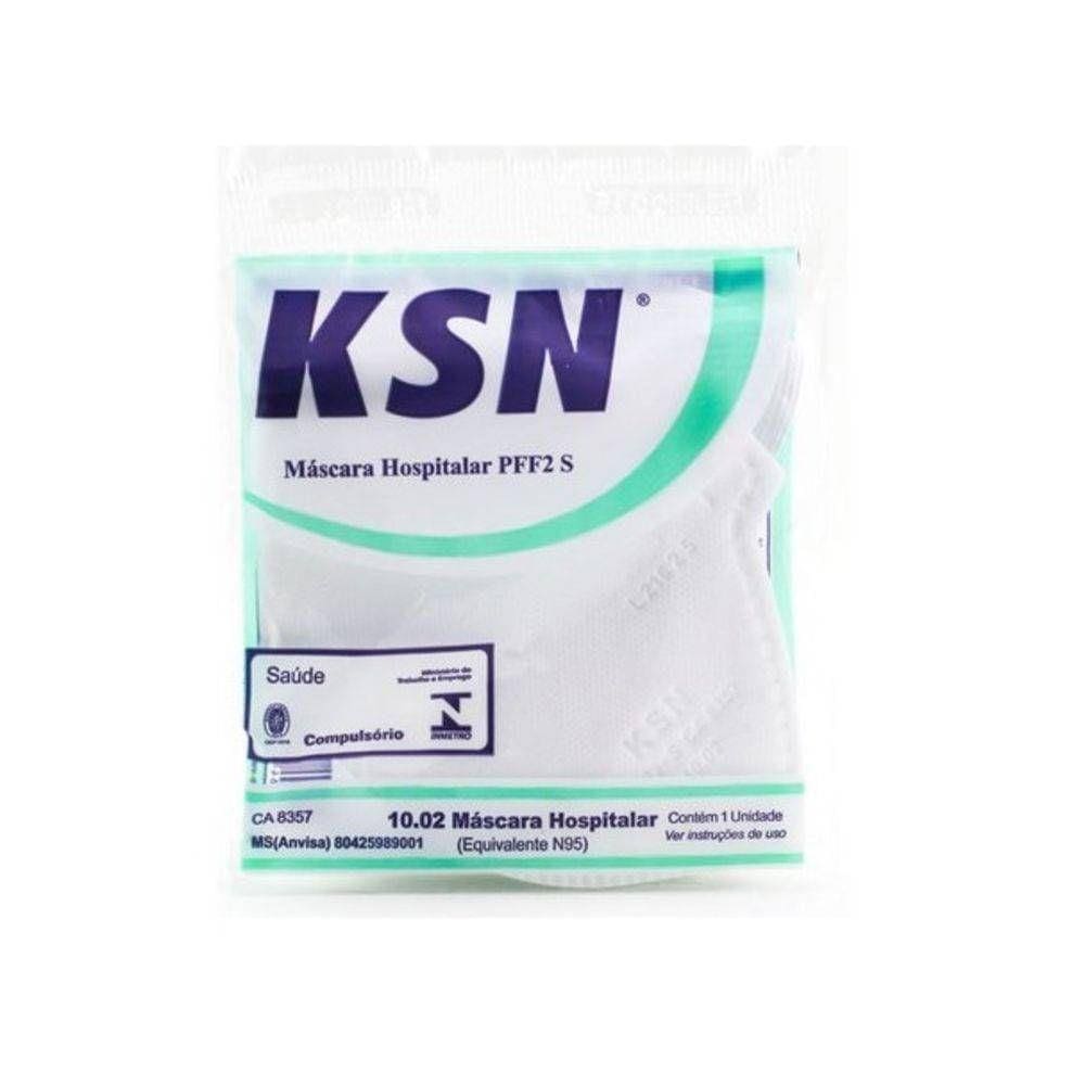 Máscara N95 Pff2-S Branca Ksn