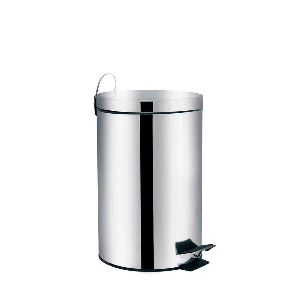 Lixeira Ágata De Inox Com Pedal e Balde Interno Mor 12L