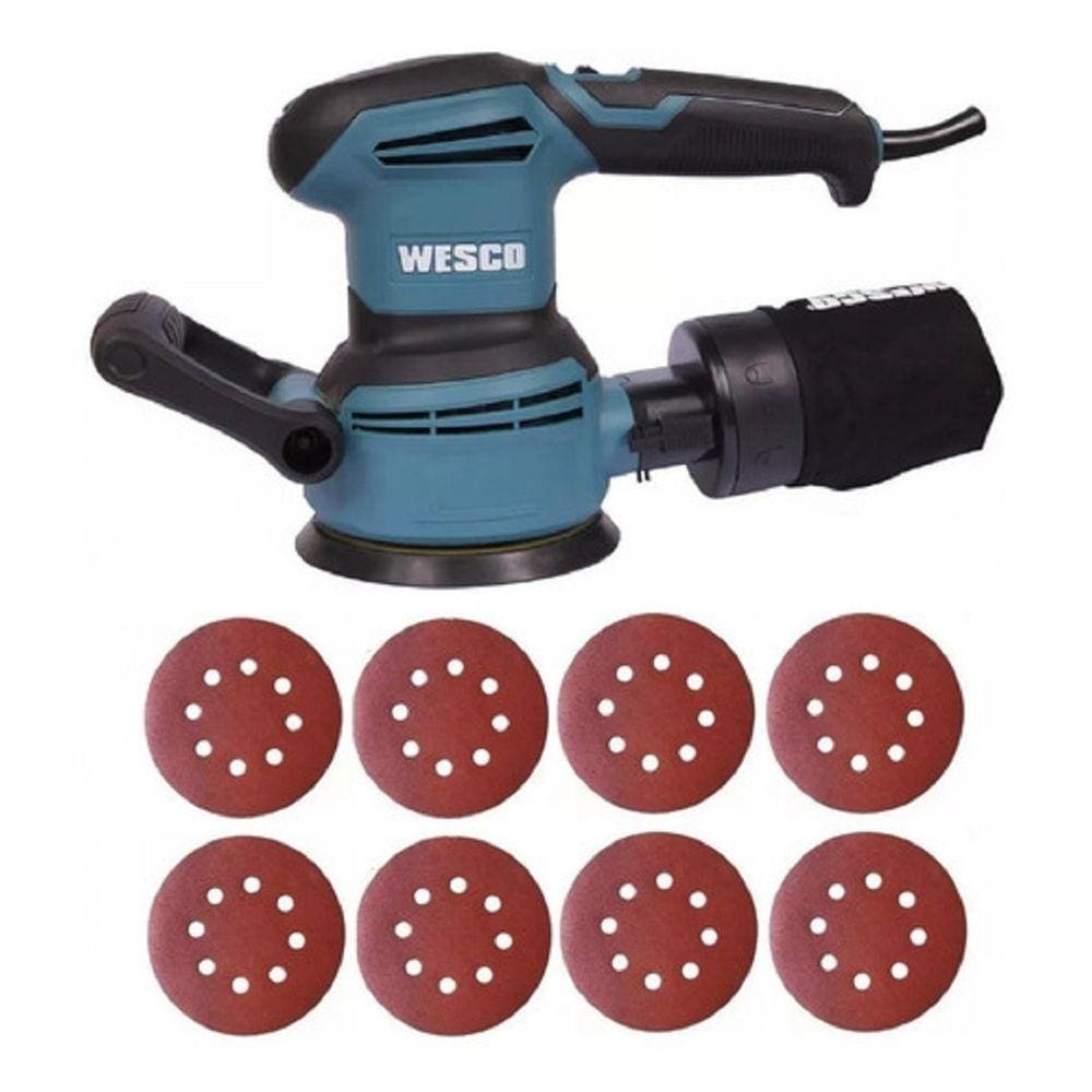 Lixadeira Roto Orbital 5`` 125Mm 400W Ws4265 Wesco + 8 Lixas