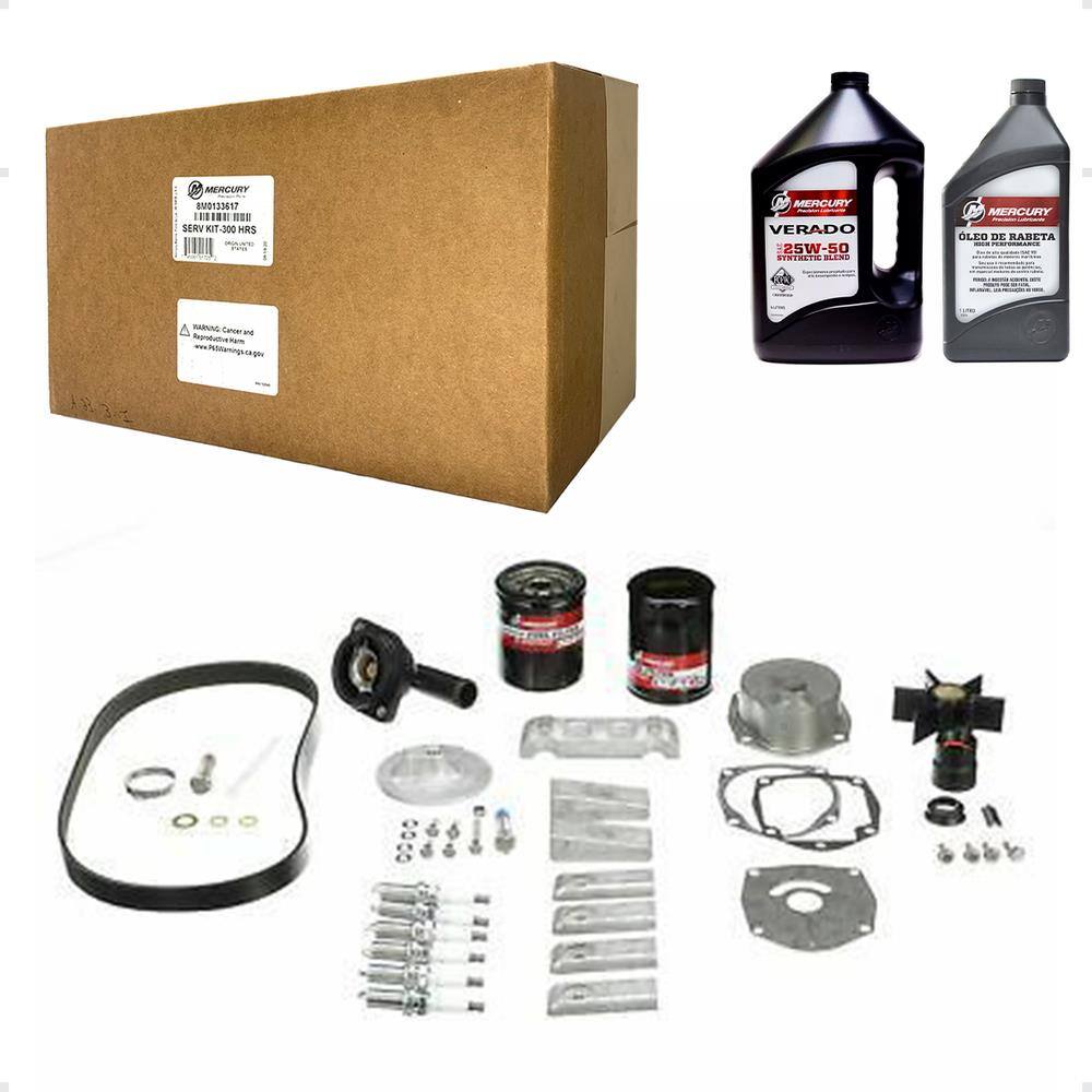 Kit Manutenção Mercury Verado L6 300h S/N 2B144123 e Acima