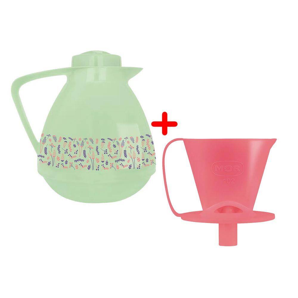 Bule Térmico Amore Decorado + Coador 102