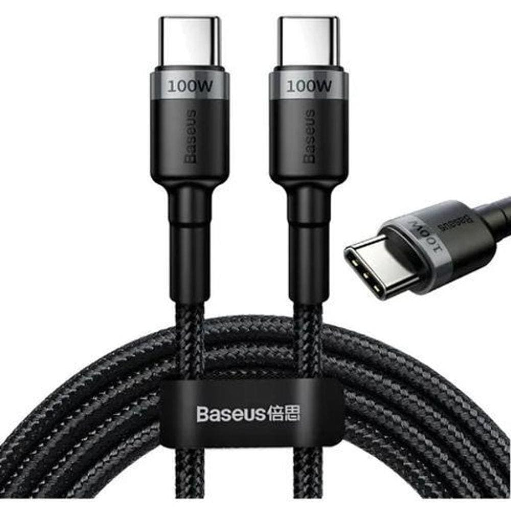 Cabo 2M 100W Tipo C Baseus - Cinza