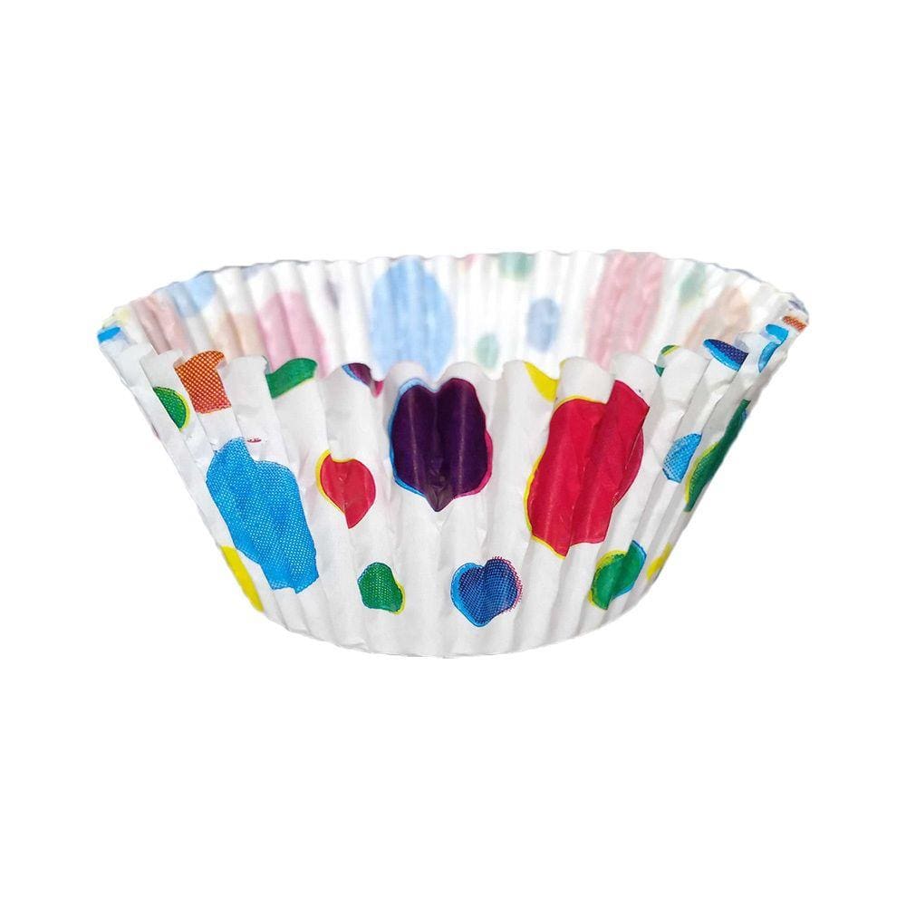 Forminha para Cupcake Poá Colorido Circo - 45 Unidades
