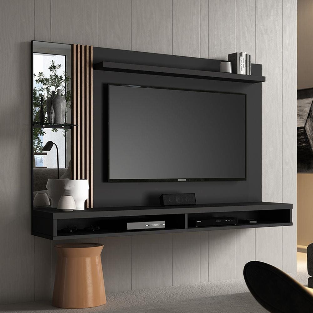 Painel Home Paris - Preto/Naturale