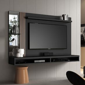 Painel Home Paris - Preto/Naturale