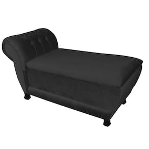 Recamier Goya Veludo Preto