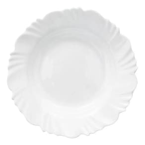 Conjunto 6 Prato Fundo Branco De Vidro Opaline Duralex